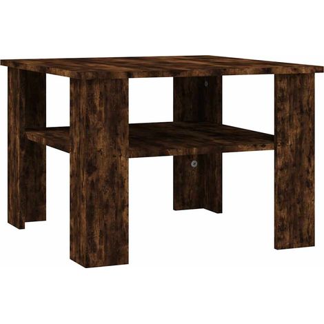 Maison Exclusive - Tavolino da Salotto Rovere Fumo 60x60x42 cm Legno Multistrato