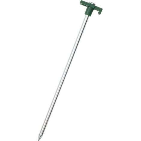 Piquets de tente 12 pcs 25 cm 7 mm acier galvanisé et PP (1/5)