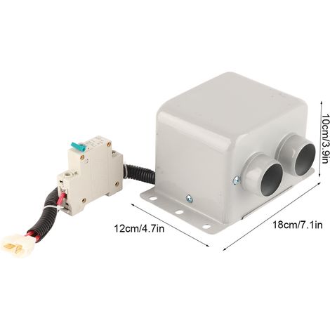 Eosnow 600-800W 2 Lochauto Elektrische Heizung Winterheizung Wärmer Fenster Deffroster Demister