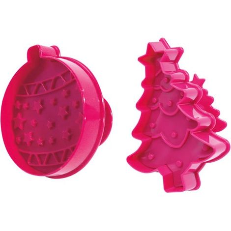 Découpoirs éjecteurs Noël Découpe Et éjection Facile Pour Pâtisserie De Noël - Scrapcooking