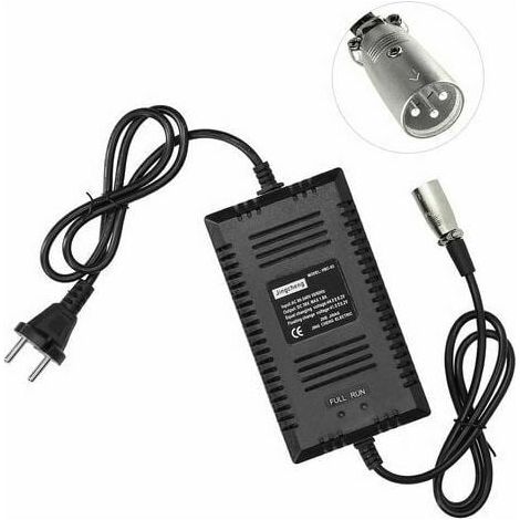 Chargeur Electrique Velo - 36 V - Connecteur Xlr Type A - Pour Velo Electrique Et Scooter - 1 Unite (1/4)