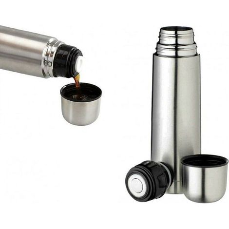 THERMOS PORTA VIVANDE BORRACCIA TERMICA TERMOS ACCIAIO INOX CONTENITORE 500ML
