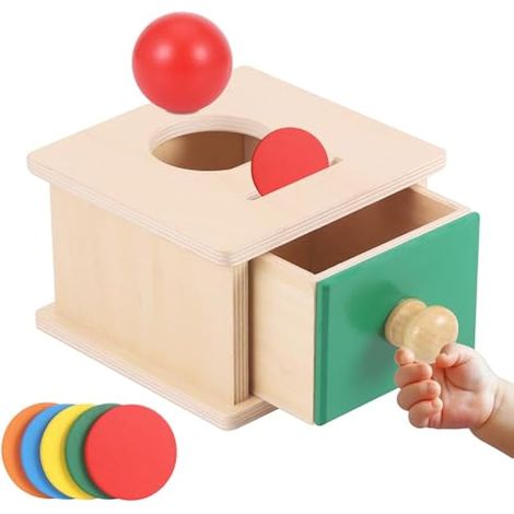 Jouets de tri de pièces Montessori pour tout-petits, boîte à pièces en bois éducative, trieur de formes et empileur sensoriel coloré, cadeau d'anniversaire.