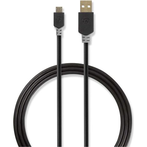 nedis CCBW60500AT20 cable de sincronización negro 2 metros