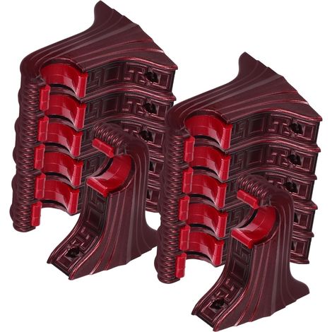 Set di 12 supporti per bastoni per tende, montaggio a parete per bastoni romani, accessori vintage per l'arredamento della casa.