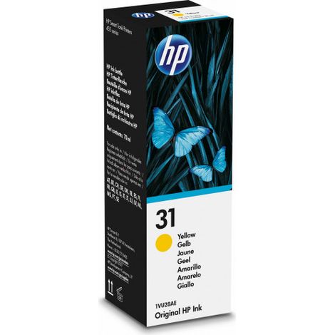 Botella de Tinta Original HP nº31/ Amarillo