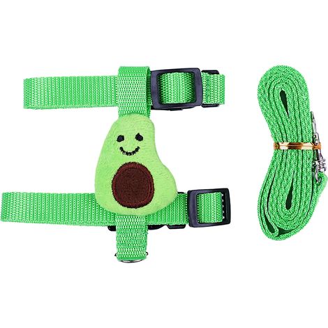 Laisse De Traction Pour Lapin - Harnais Réglable En Nylon Et Polyester - Pour Lapins Chats Cobayes Et Petits Rongeurs - Taille S Ou M (1/3)