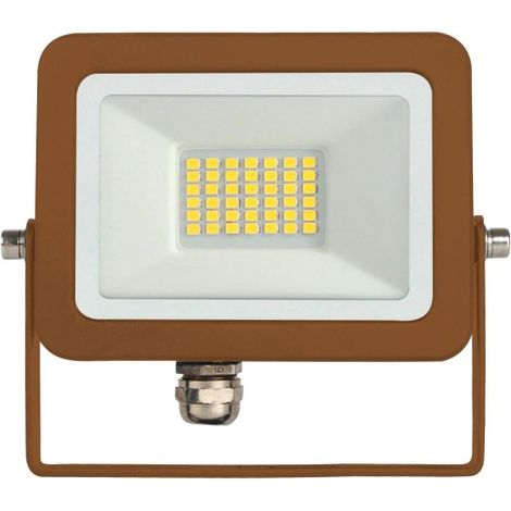Projecteur LED d'extérieur Sky 20W IP65 4000K Corten - 2 450 lm, aluminium, faisceau 110 Beneito Faure
