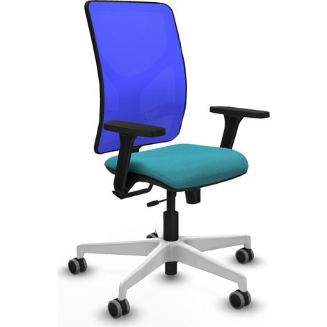 Chaise de bureau piqueras y crespo Motilla bleu turquoise soutien lombaire (1/2)