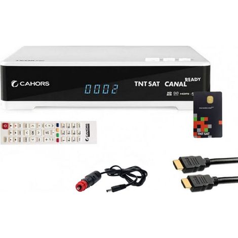 Récepteur TV satellite HD - CAHORS - Teox HD - Carte TNTSAT V6 - Câble HDMI - PVR Ready (1/2)