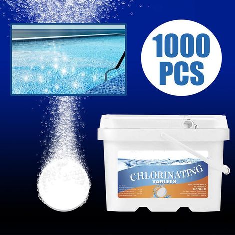 Schwimmbadtabletten, Chlortabletten für den Pool, Poolreinigungstabletten (1/5)