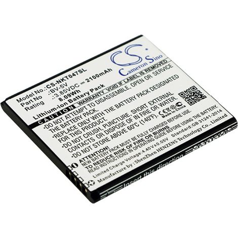 NX - Batterie téléphone, smartphone, GSM pour Nokia 3.85V 1800mAh - BV-5V (1/3)