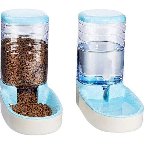 Distributeur Croquettes Et Eau - 3,8 L - Gamelle Combinée Pour Chien Et Chat - 2 En 1 - 1 Pièce (1/5)