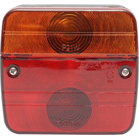 Luce freno posteriore sinistra/destra rimorchio/camion con illuminazione targa 105x97x49mm
