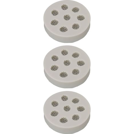 Lot de 3 moules en silicone pour mûres, framboises et myrtilles, moule à chocolat et gâteau, moule à plâtre parfumé, pâtisserie DIY (gris) (1/5)