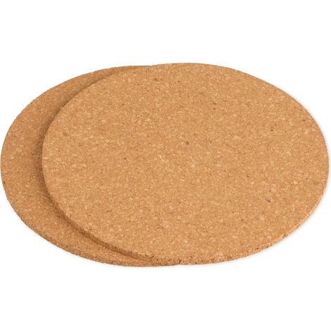 ALPINA Dessous de plat en liège, 2 pièces, Ø 18 cm (1/2)