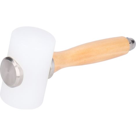 Marteau de Sculpture en Cuir Double Tête avec Manche en Bois pour Travail du Cuir DIY (1/5)