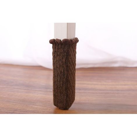 Set di 20 protezioni per gambe di sedie, coprigambe per mobili in maglia, antiscivolo, resistenti all'abrasione, fonoassorbenti, tinta unita (per gambe di sedie con una circonferenza di (1/5)