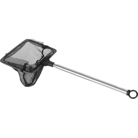 Épuisette de pêche en nylon avec manche en acier inoxydable pour aquarium. (1/5)