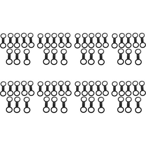 64 PièCes PlongéE sous-Marine PlongéE PlongéE sous-Marine Silicone Plongeur Masque Sangle Gardien Titulaire Clips de Retenue Attache Vitesse PièCe de Rechange Accessoires Noir (1/5)