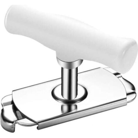 Ouvre-boîte manuel 1 à 4 pouces, multifonction, réglable, professionnel, antidérapant, adapté à la cuisine, à la maison, au bar, blanc (1/4)