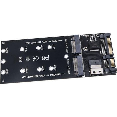 Carte d'extension M.2 vers SATA 3, adaptateur SSD NGFF M.2 pour connecter des disques durs SATA (1/3)