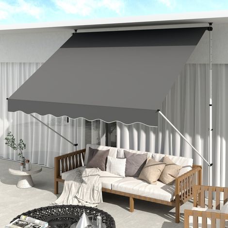 Markise Standmarkise flexibel 300 x 150 Grau HAVRYA (1/3)