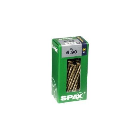 Spax Universalschrauben 6.0 x 90 mm PZ 3 - 30 Stk. Holzschrauben