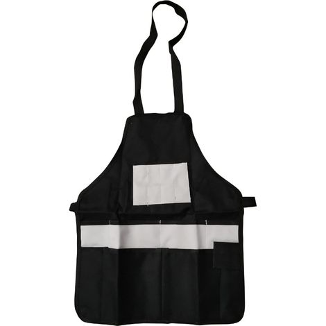 Tablier de travail avec poches 45 X 56 CM NOIR ET GRIS AWELCO