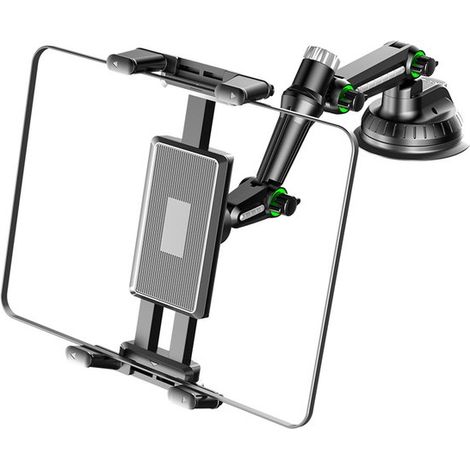 Auto-Tablet-Halterung mit Saugnapf für das Armaturenbrett, geeignet für Geräte von 4,7 bis 9,7 Zoll, Schwarz (1/5)