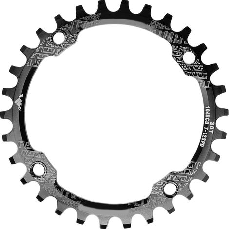 104BCD Singlespeed-Kettenblatt aus Aluminium mit 30 Zähnen, Kurbelgarnitur für Mountainbikes, Schwarz (1/5)
