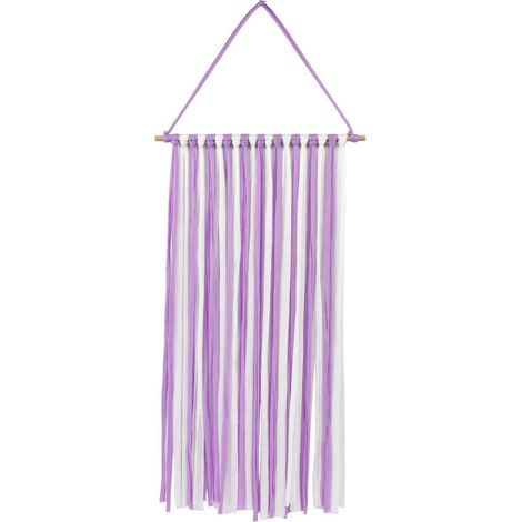 Support Pour Pinces À Cheveux - Support Mural En Bois Avec Bande En Coton - Rangement Pour Accessoires Capillaires - 60 cm