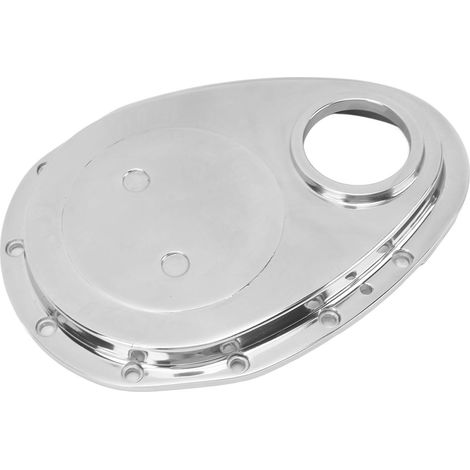 Couvercle de chaîne de distribution moteur poli argent, joint de distribution et kit de boulons d'étanchéité pour SBC 283 327 305 350 383 400 (1/5)