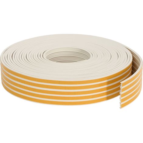 Maison Exclusive - joint de fenêtre autocollant Blanc 9 x 4 mm 50 m Mousse EPDM (1/5)