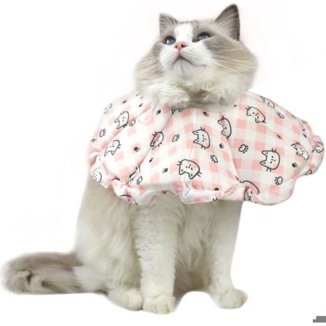Collerette pour Chat Rglable Anti Lechage Collerette Douce pour Chat Collier de Protection Rglable pour Chat Aprs Chirurgie PZCC (1/4)