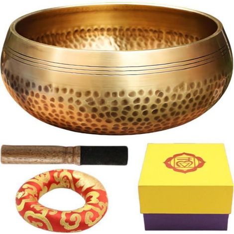 Bol Chantant - En Laiton Artisanal 8 Cm - Pour Méditation Yoga Thérapie Sonore - Lot De 1 (1/5)