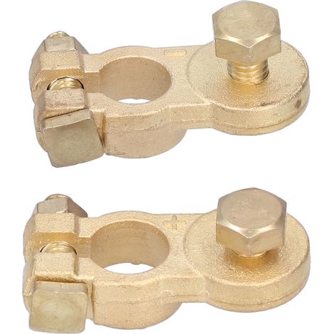2 x Bornes de Batterie Pince Câble Connecteur Robuste pour Voiture Bateau Camion Camping-Car Véhicule Utilitaire (1/5)