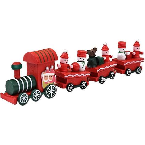 Wooden Festival Train Ornament -Classic Holiday Decoration,DIY Decorations (1/5)