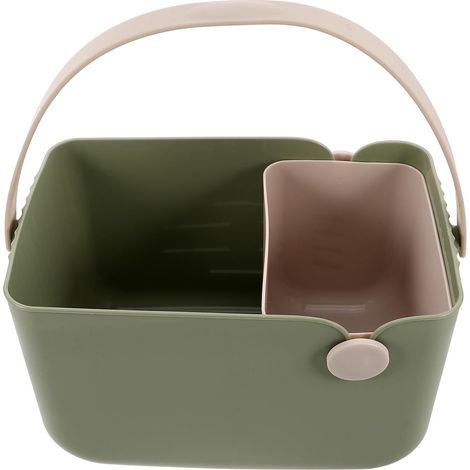 Panier de Salle de Bain Multifonctionnel en Pp avec Anse, Petit Organisateur Portable Facile à Nettoyer, Style Nordique Compact Cuisine et Salle de Bain (1/5)