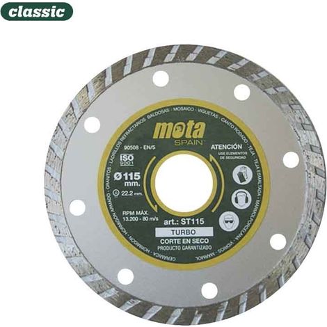 Turbo-Diamantscheibe Ø115 mm CLP18 ST115 MOTA