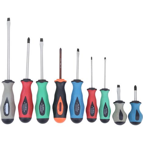 Tournevis Ensemble - 9 Pièces En Acier Allié - Pour Travaux de Précision - Usage Domestique et Professionnel - Lot Complet (1/5)