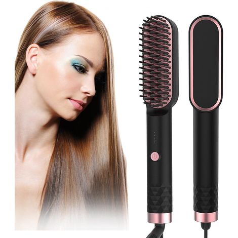Lisseur à air chaud, température réglable, anti-brûlure (1/2)
