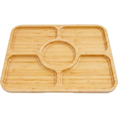 Tabla para embutidos, diseño elegante, funcionalidad multicompartimento, 5 estantes (1/2)