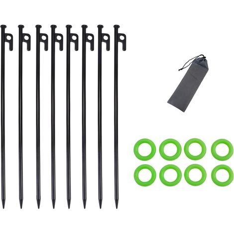 Piquets de sable durables pour tente multi-usages type lourd pour la pêche, l'alpinisme et les pique-niques (1/4)
