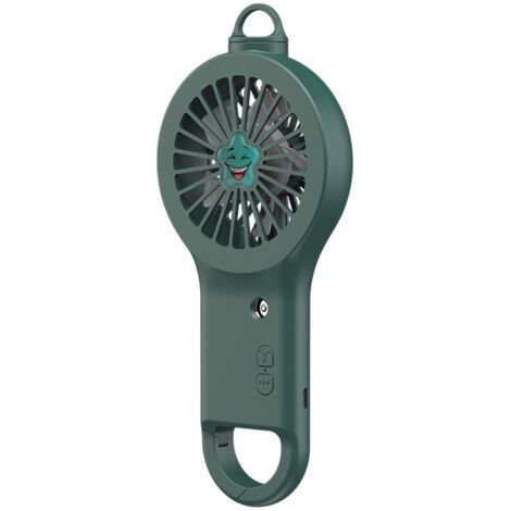 2-EN-1 Ventilateur Portable Extérieur avec Spray, Pulvérisateur d'eau Portatif à Piles Rechargeables Ventilateur à 3 Vitesses pour Extérieur, Voyages, Randonnée et Camping (1/5)
