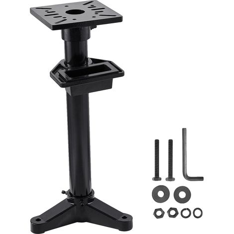 Supporto per macinacaffè VEVOR, piastra 31,5 x 25,4 cm, regolabile, base in ghisa, vano portaoggetti, ferro, resistente (1/2)