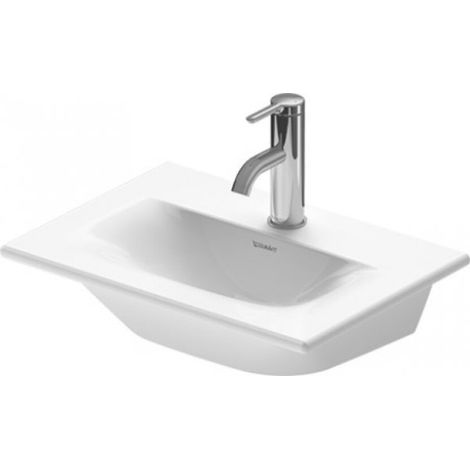 Mobile lavabo Viu 450mm o. OL. M. gamma di rubinetti. Oh. Bianco. Wondergliss