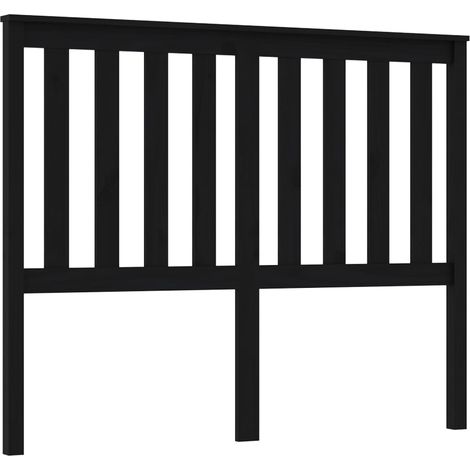 Testiera per dormire accessorio per camera da letto 146 x 6 x 101 cm in legno di pino nero TDL0202265