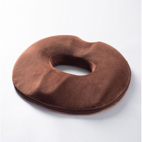 Pair Coussin de Siège de Donut en Polyester, Coussin Orthopédique pour Hémorroïdes, Ergonomique Coussin Anti Escarres, pour Chaise Bureau Auto Voiture Fauteuil Roulant, 45cm x 40cm (Pour des hommes, B
