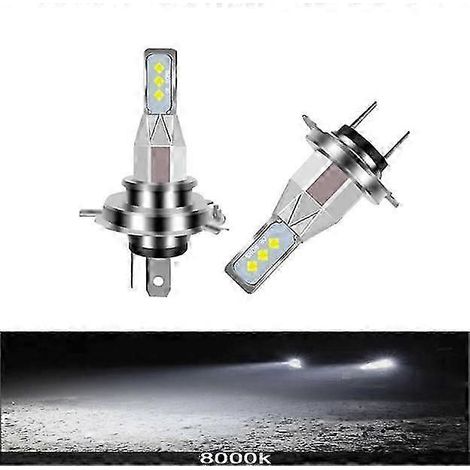 ampoules LED H3, H4, H1, H11, HB4, HB3, 9005, 9006 pour phares de moto, feux de voiture, 16 000 lm, Nebbia CSP, 6 000 K, 3 000 K, 12 V (8 000 K, blanc/bleu, 16 000 lm, 9005-HB3) (1/5)